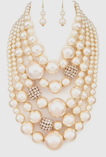 The Diva-Layered Pear Necklace
